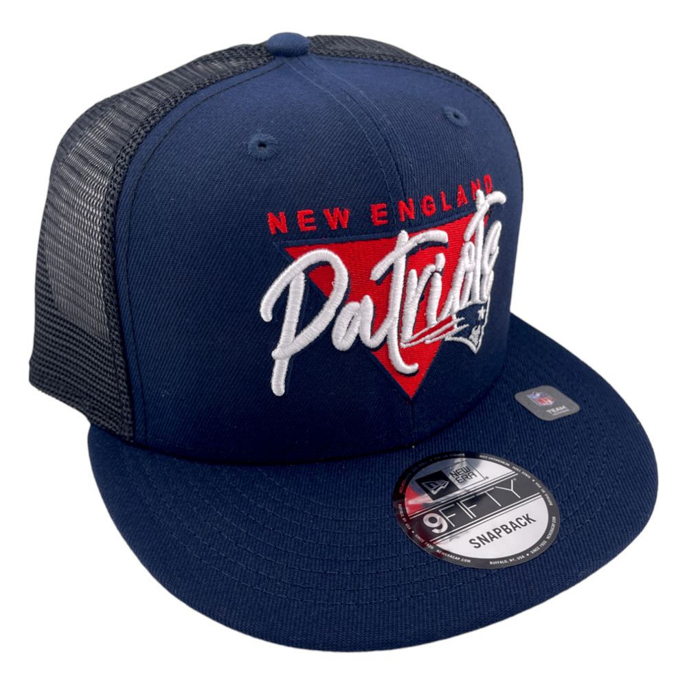 New Era New England Patriots Mesh Back NFL Navy Blue/Grey UV 9FIFTY Snapback Hat